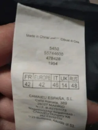 Chaqueta tweed dorada y gris