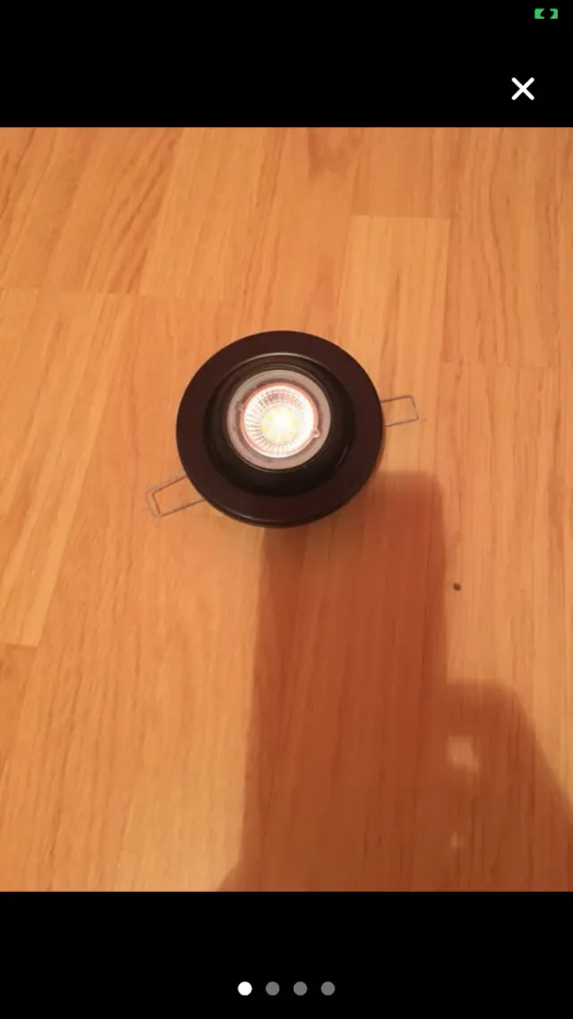 Lâmpada de cristal e metal