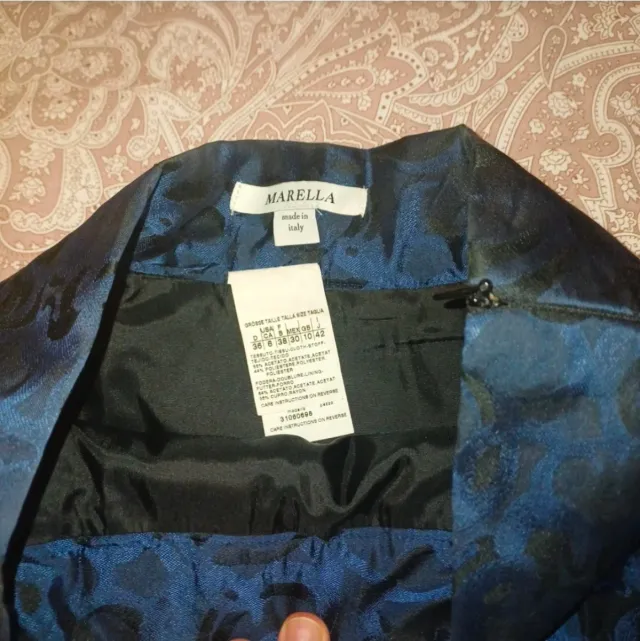 Marella Gonna Nera/Blu Floreale