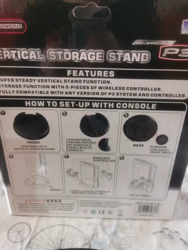 Supporto verticale PS3 Dragonplus