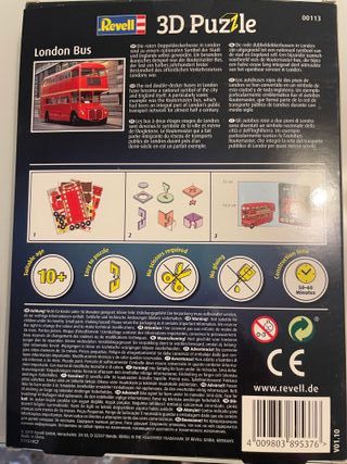 Puzzle 3D London Bus Revell 66 pezzi