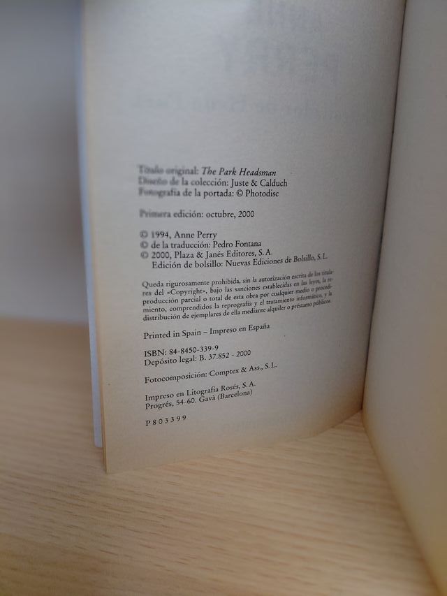 El degollador de Hyde Park. Anne Perry