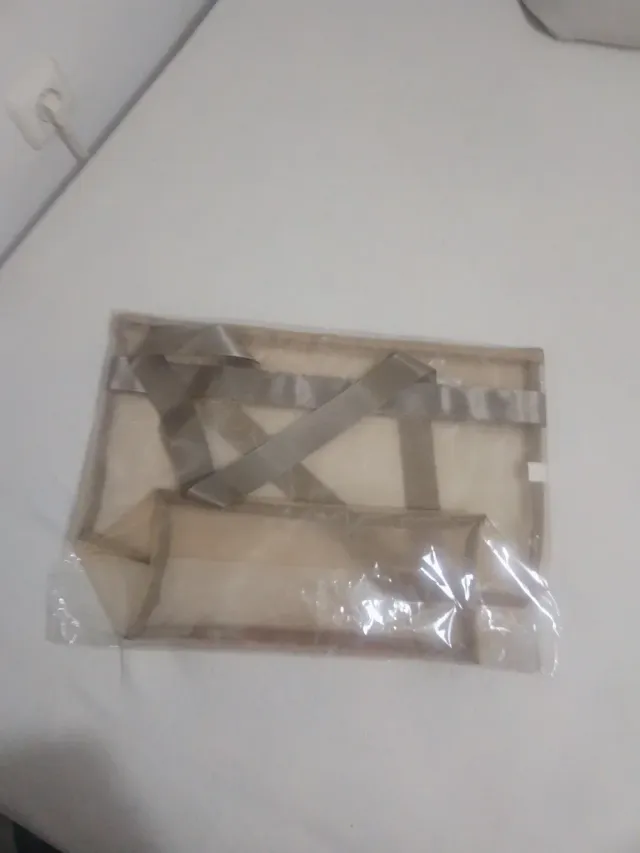 Bolso transparente Casmara beige