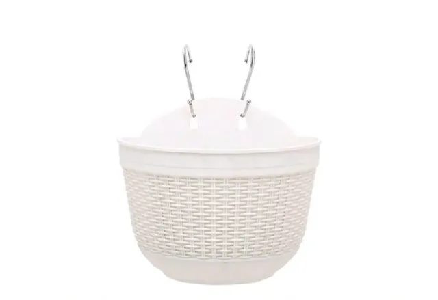 Maceteros Colgantes Resina Ratta Blancos