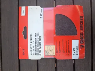 Discos de lija Black & Decker 125mm