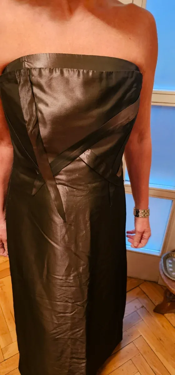 Vestido largo marrón Purificación García