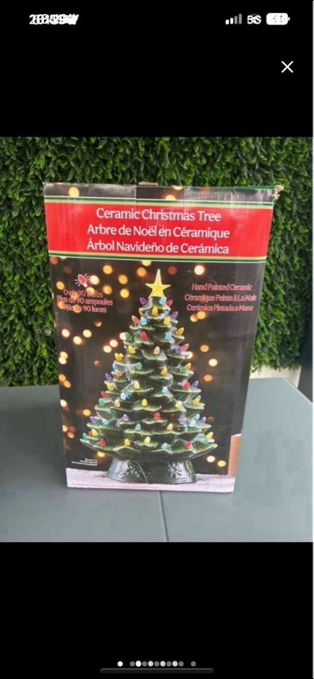 Árbol de Navidad Cerámica con Luces