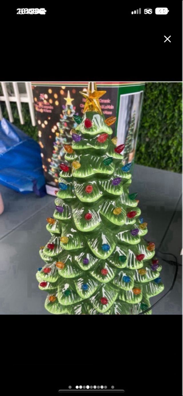 Árbol de Navidad Cerámica con Luces