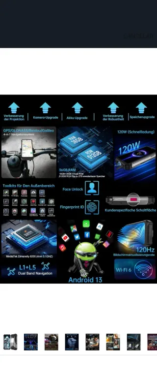 Móvil Unihertz 8849 Tank 3 Pro