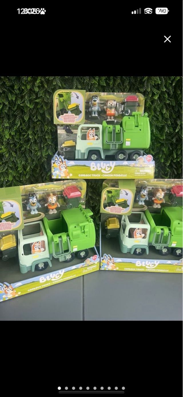 Camión de Basura Bluey Juguete Nuevo