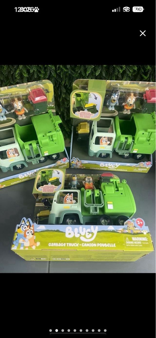 Camión de Basura Bluey Juguete Nuevo