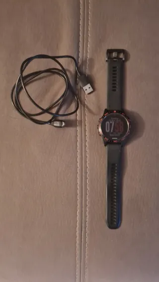 Garmin Fenix 5 Smartwatch Negro/Rojo