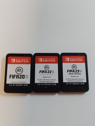 Pacchetto 3 giochi FIFA Switch: 20, 22, 23 Legacy