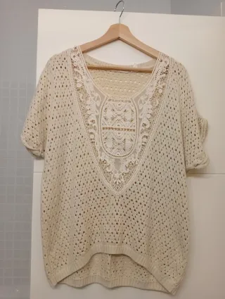 Camisa vintage beige