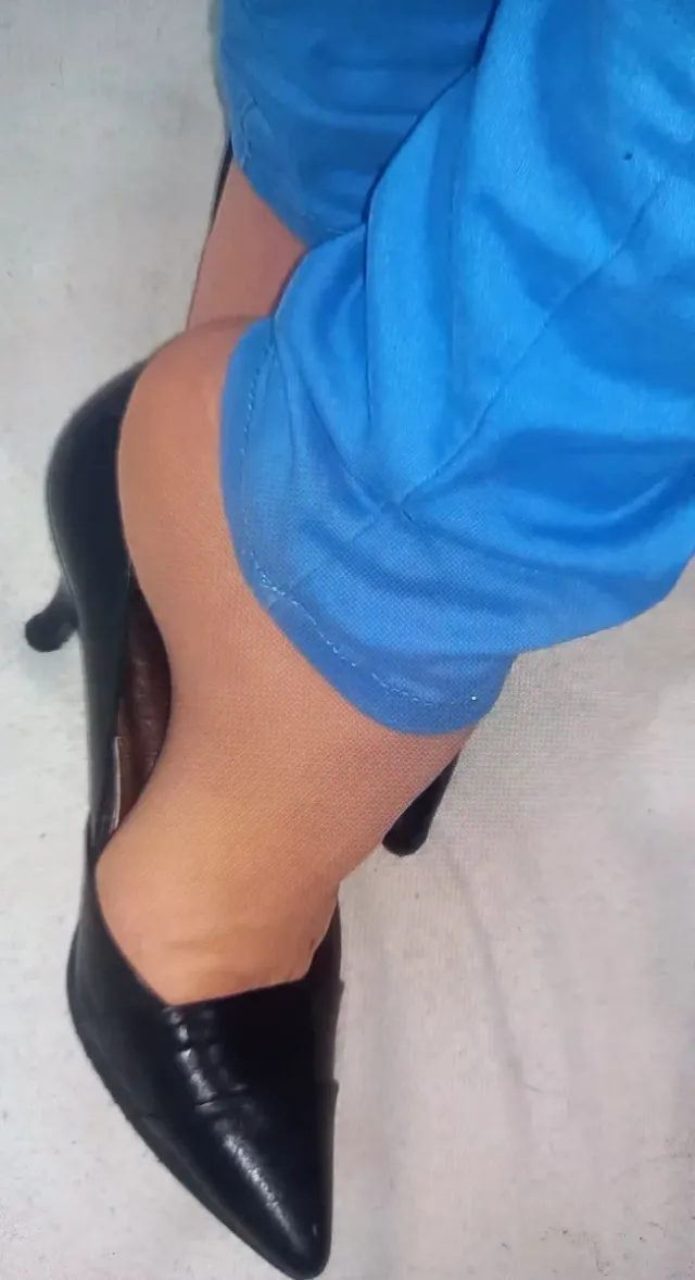 Scarpe col tacco nero taglia 35