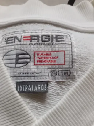 Felpa Energi bianca e rossa