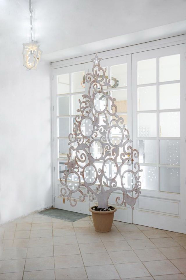 Albero di Natale in Legno Bianco