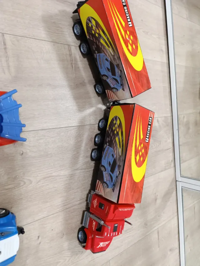 Set di Auto Giocattolo Camion e Polizia