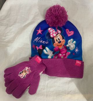 Cappello e guanti Disney Minnie bimba