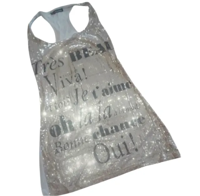 Maglietta I VITAMINA con paillettes