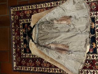 Pelliccia vera lupo marrone veste M L