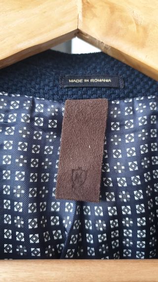 Blazer Azul Marino Massimo Dutti Hombre Talla M