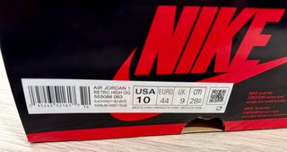 Nike Air Jordan 1 Patent Bred - Talla 44 EU