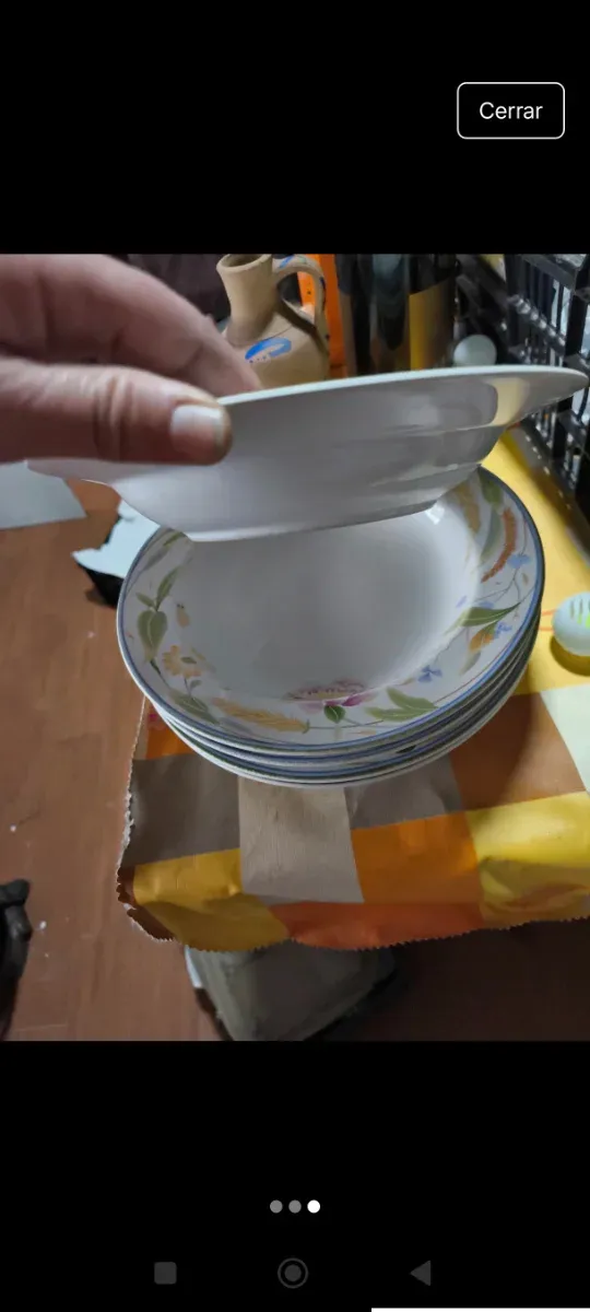 Platos hondos de cerámica