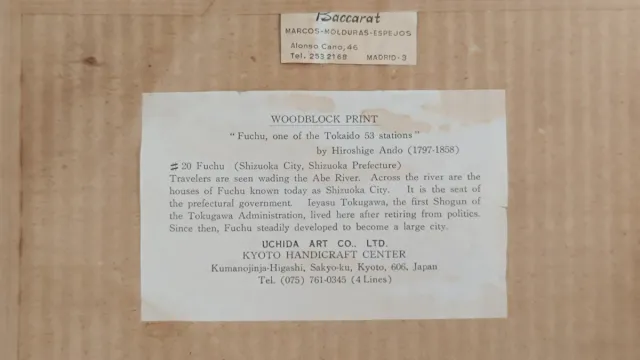 Lote 3 cuadros Hiroshige Ando Japón