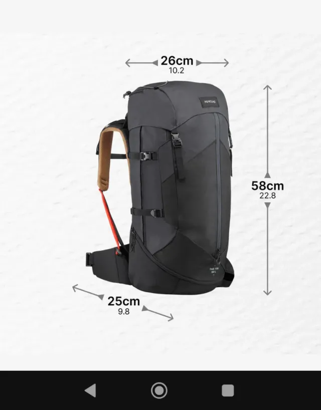 Mochila Trekking Montaña 50 Lts