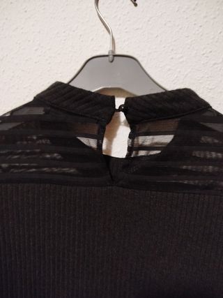 ¡REBAJA! Camiseta canalé y malla Nueva