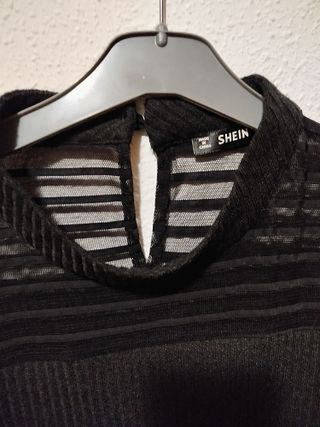 ¡REBAJA! Camiseta canalé y malla Nueva