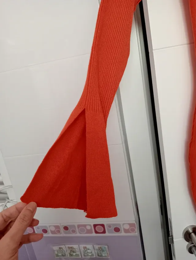 Vestido de punto naranja HEART & BLOW Talla L