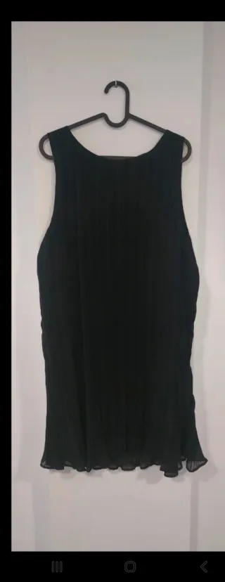 Vestido fiesta negro Mango Talla L