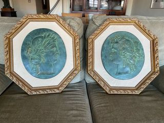 Coppia di quadri romani