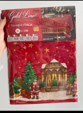 Tovaglia Natale Gold Line x12 No Stiro