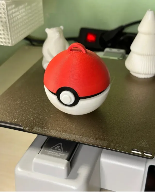 Adorno Pokeball Pokémon Árbol Navidad 3D