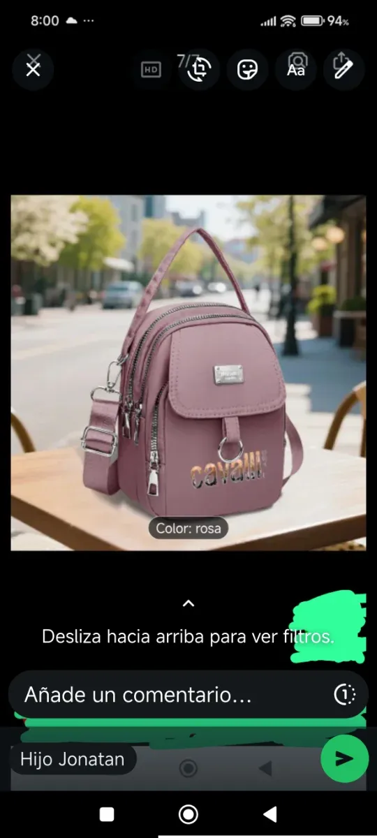 Bolso Cavalli Class Beige y Negro