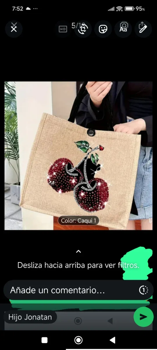 Bolso Cavalli Class Beige y Negro