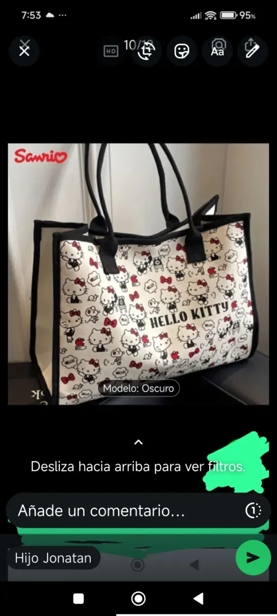 Bolso Cavalli Class Beige y Negro