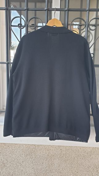 Chaqueta Massimo Dutti Negra Algodón Extrafino
