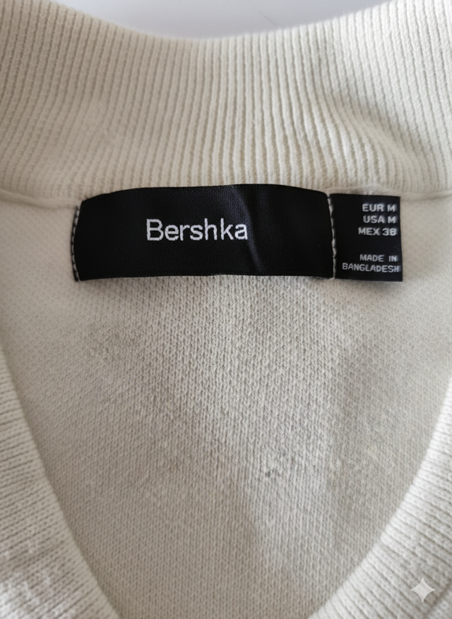 Jersey sin mangas beige con rayas verdes