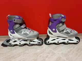 Patines en línea Oxelo morado y gris