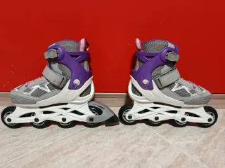 Patines en línea Oxelo morado y gris