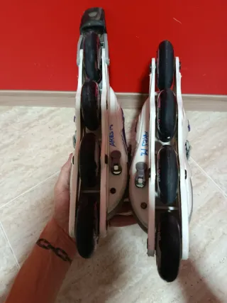 Patines en línea Oxelo morado y gris