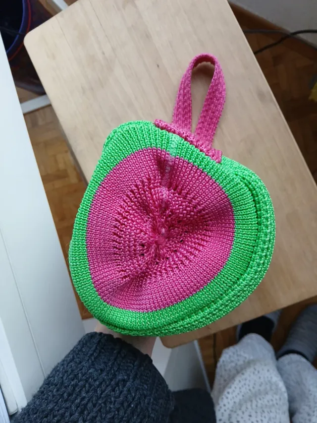 Bolsa organizadora tejida 20cm prof. 15cm diam.