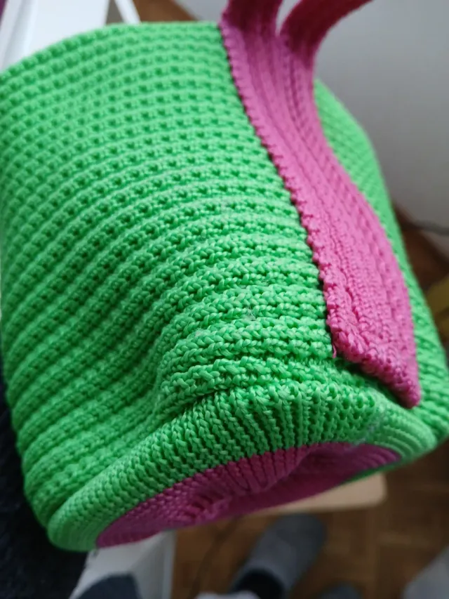 Bolsa organizadora tejida 20cm prof. 15cm diam.