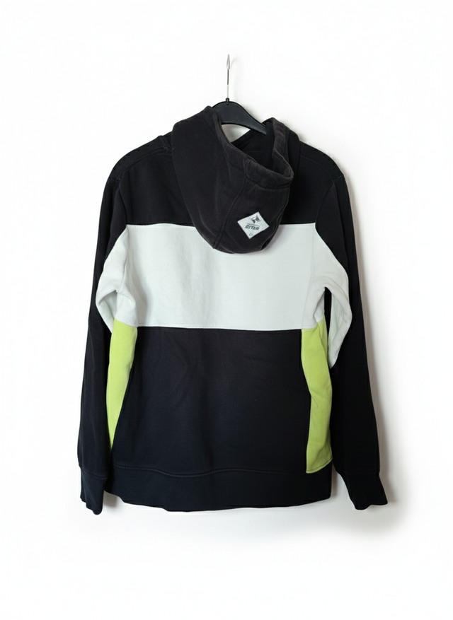 Sudadera con capucha color block