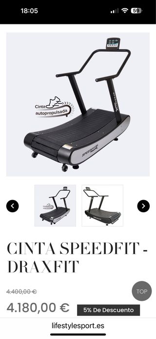 Cinta de correr profesional autopropulsada