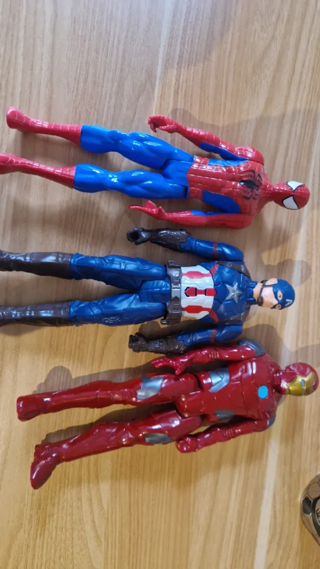 Figuras Marvel Comics Spiderman, Capitán América,